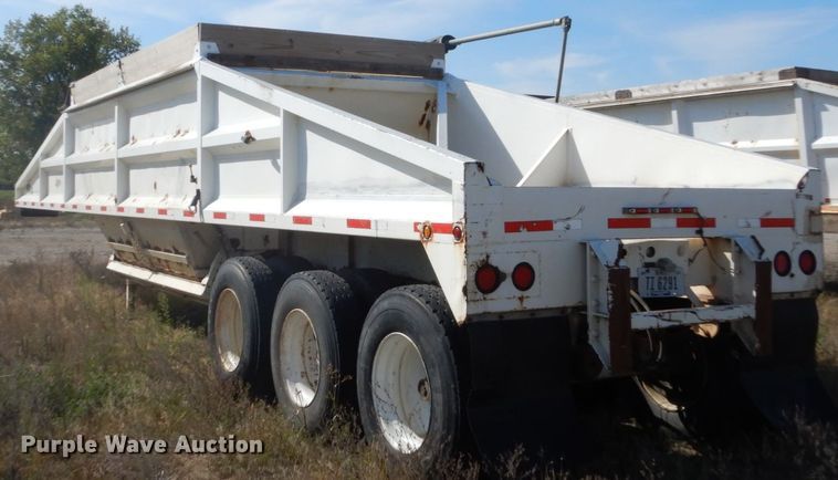 image for item DV9740 2001 Hawkeye bottom dump trailer