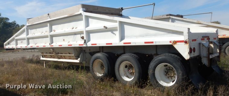 image for item DV9740 2001 Hawkeye bottom dump trailer