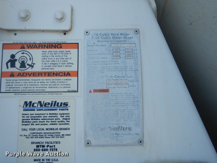 image for item DV9744 2003 Sterling L-Line ready mix truck