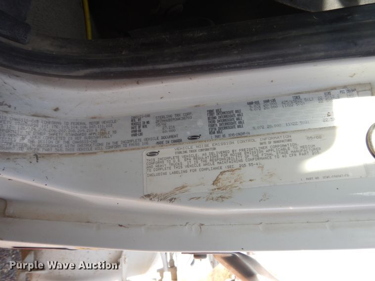 image for item DV9744 2003 Sterling L-Line ready mix truck