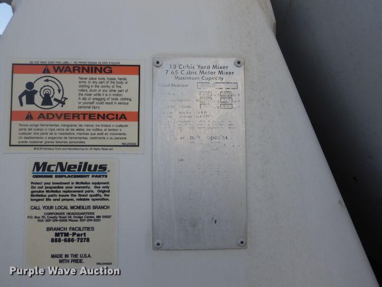 image for item DV9745 2007 Sterling L-Line ready mix truck