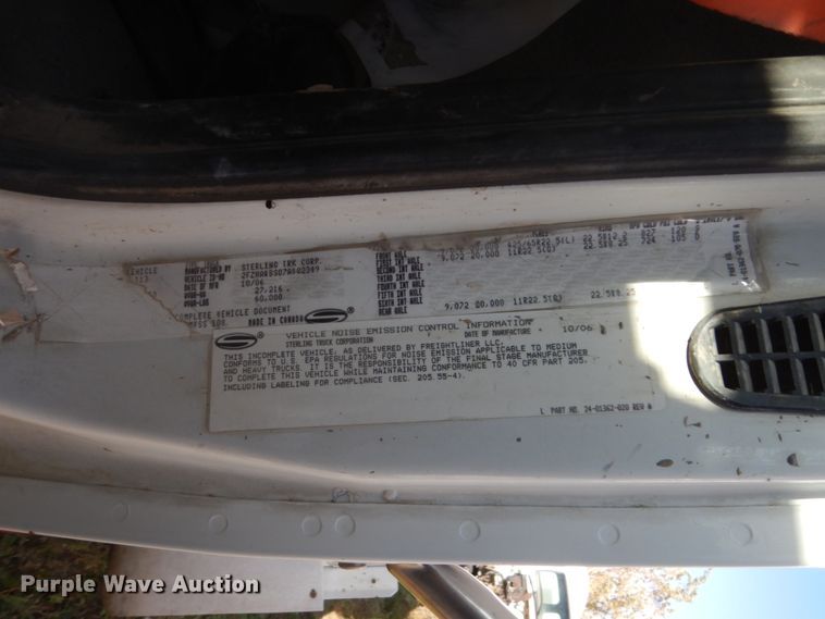 image for item DV9745 2007 Sterling L-Line ready mix truck