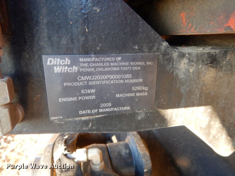 image for item EC9056 2009 Ditch Witch JT2020 Mach 1 directional boring unit