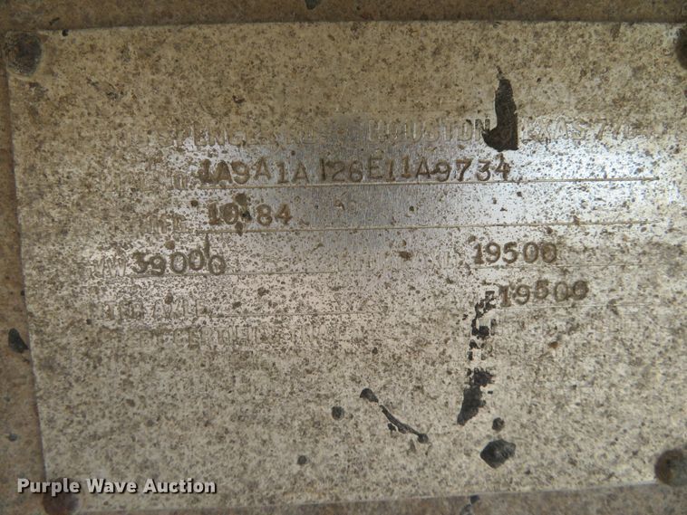 image for item EQ9308 1985 CMC end dump trailer