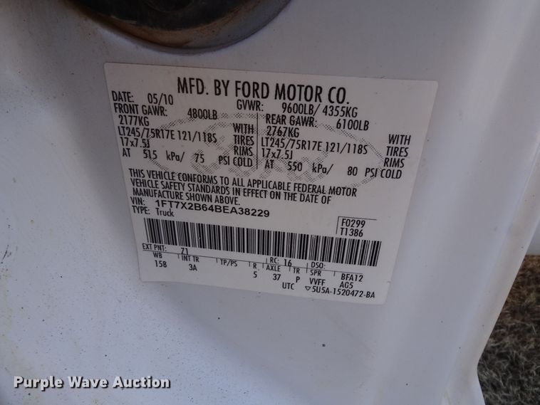 image for item GC9085 2011 Ford F250 Super Duty SuperCab pickup truck