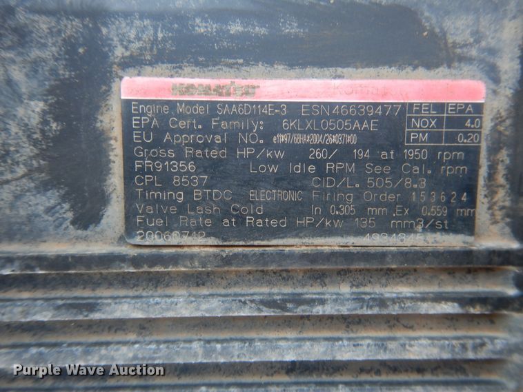 image for item GC9725 2006 Komatsu PC300LC-7E0 excavator