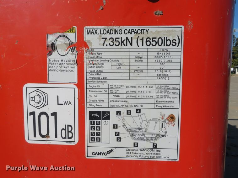 image for item GI9015 2016 Caneycom SC75 concrete buggy