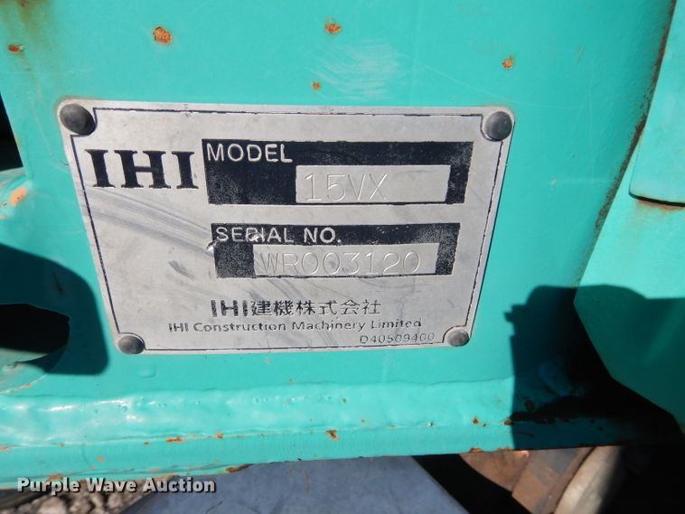 image for item GJ9905 IHI 15VX mini excavator