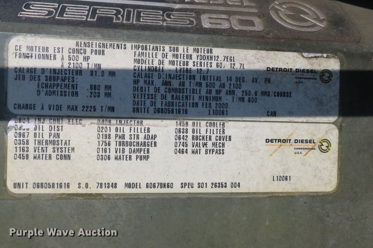 image for item DB10135 1997 Freightliner FLD semi truck