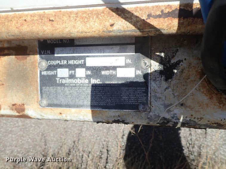 image for item DB7615 1996 Trailmobile dry van trailer