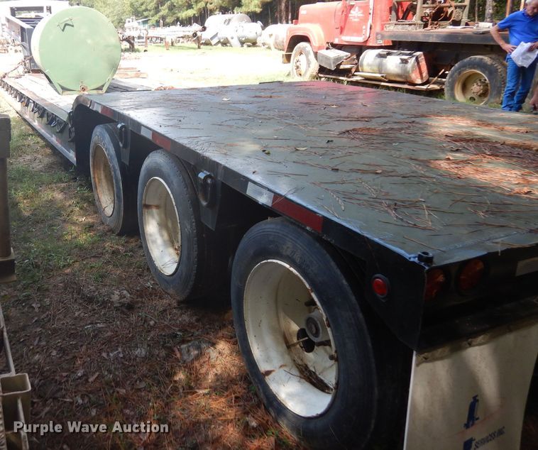 image for item DD3026 2001 Talbert lowboy equipment trailer
