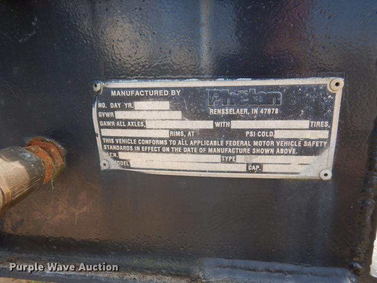 image for item DD3026 2001 Talbert lowboy equipment trailer