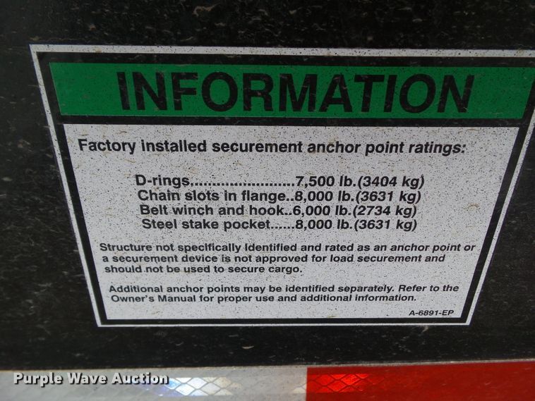 image for item DF0817 2010 Muv-All 5370 FTD drop deck equipment trailer