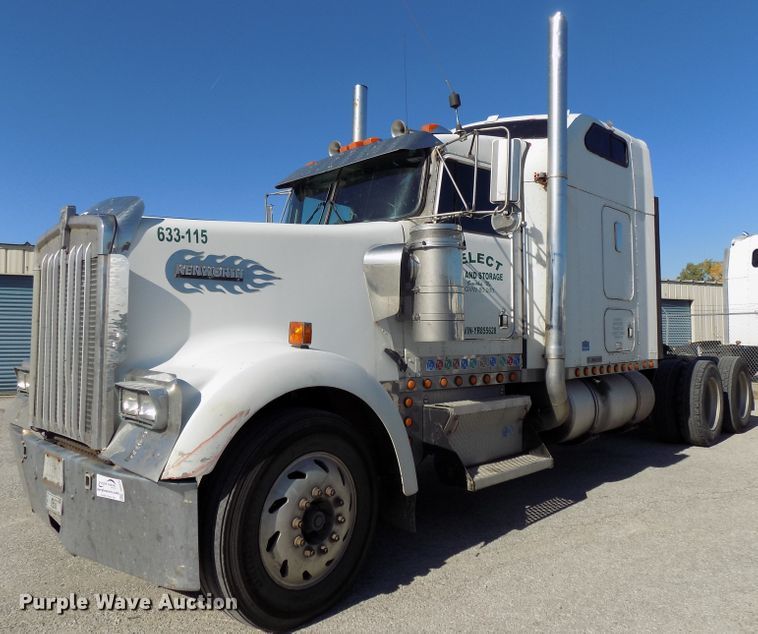 image for item DG2474 2000 Kenworth W900B semi truck