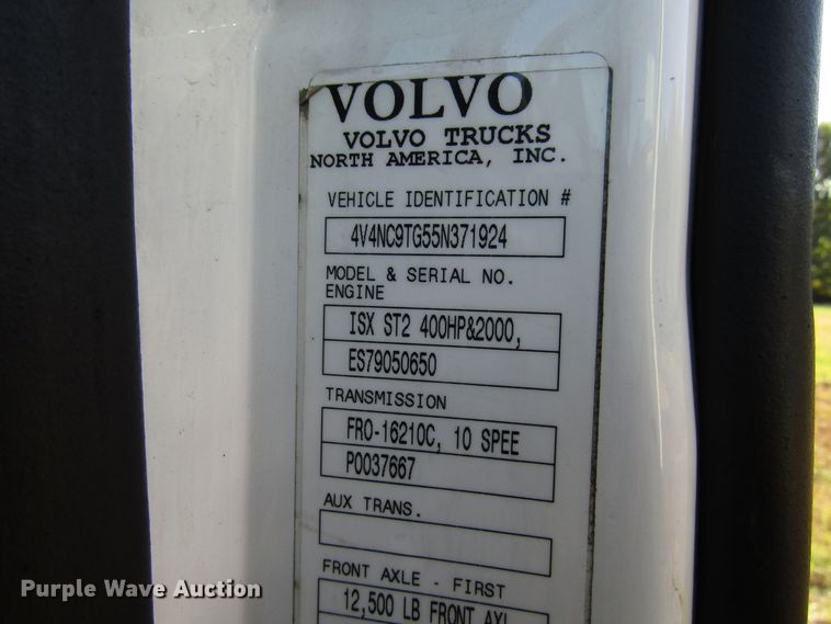 image for item DG6509 2005 Volvo VN semi truck