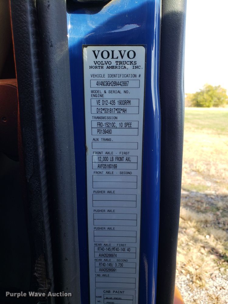 image for item DG8817 2006 Volvo VN semi truck