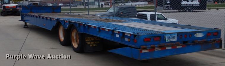 image for item EC9025 2005 Ledwell drop deck equipment trailer