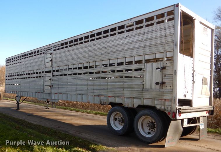 image for item EC9049 1992 Eby livestock trailer