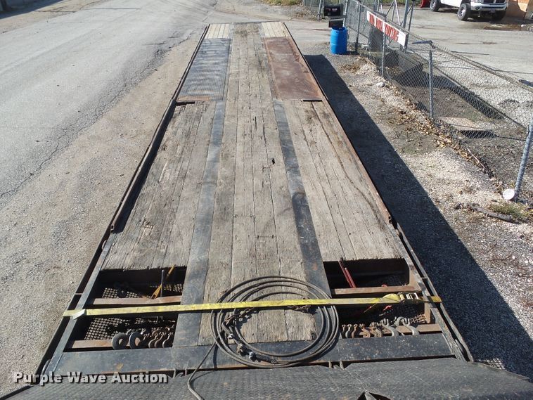 image for item EM9235 1998 Trail Eze DLX30TC53 drop deck equipment trailer