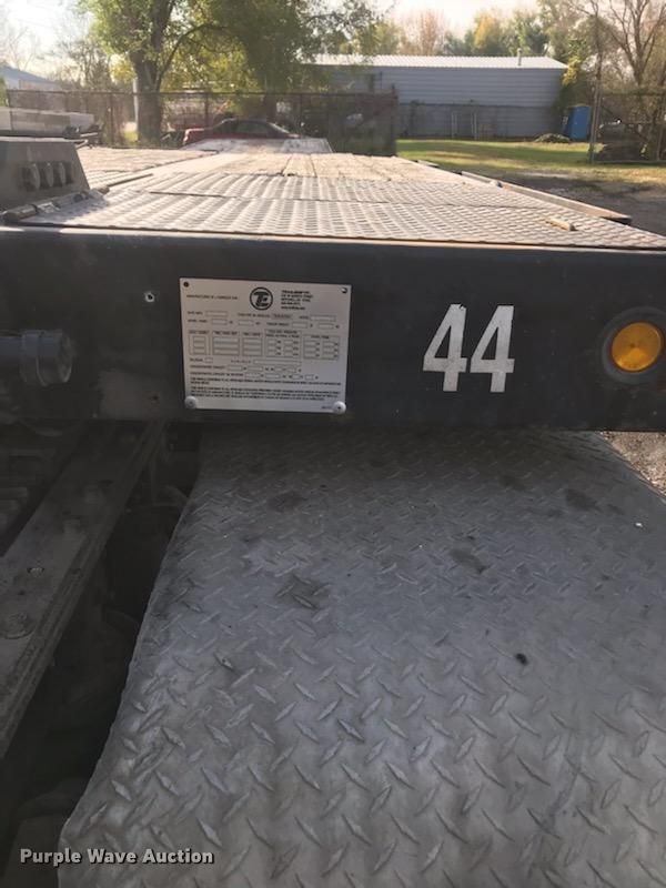 image for item EM9235 1998 Trail Eze DLX30TC53 drop deck equipment trailer
