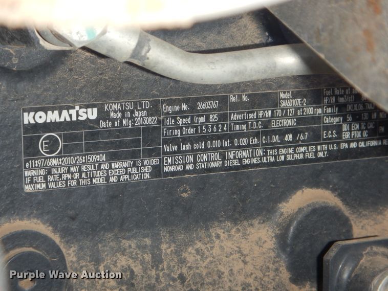 image for item DD4525 2015 Komatsu WA320-7 wheel loader