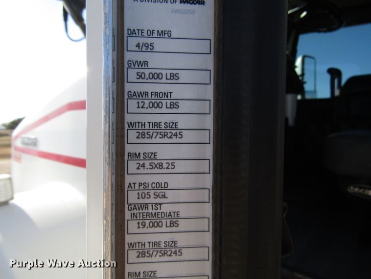 image for item DG0266 1995 Kenworth T800 semi truck