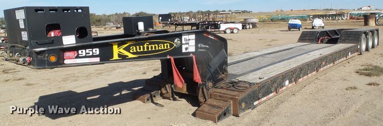 image for item DG0304 2014 Kaufman FR50DT-25K-43 lowboy equipment trailer