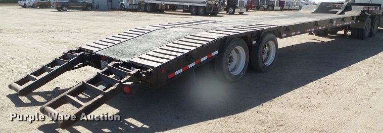 image for item DG0308 2001 Fontaine FLT735 drop deck equipment trailer