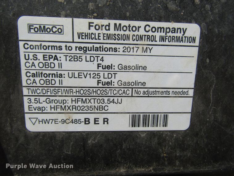 image for item DG0311 2017 Ford F150 SuperCrew pickup truck