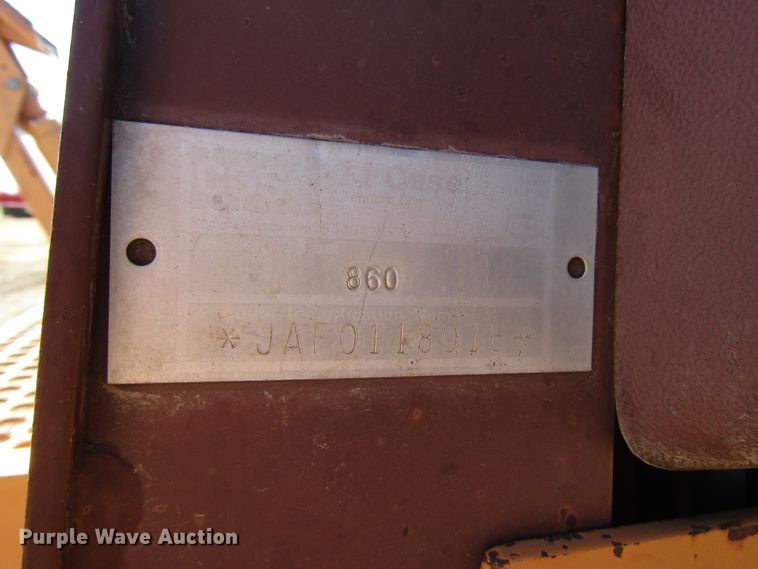 image for item DG0318 1993 Case 860 Turbo trencher