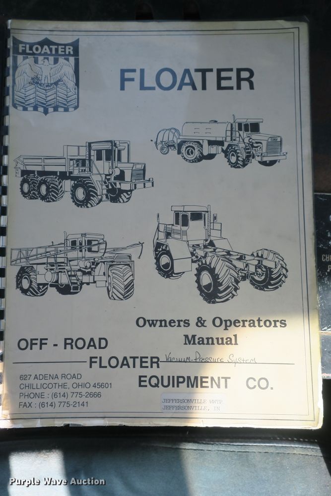 image for item DB10112 Floater Off-Road 4030 vacuum truck