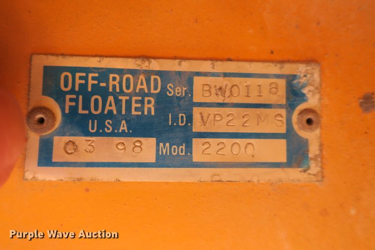 image for item DB10112 Floater Off-Road 4030 vacuum truck