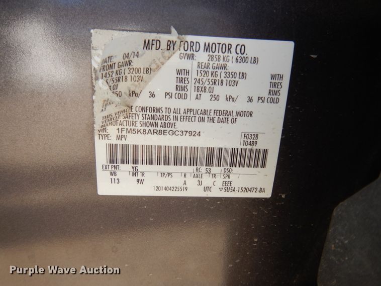 image for item DE4113 2014 Ford Explorer Police Interceptor SUV