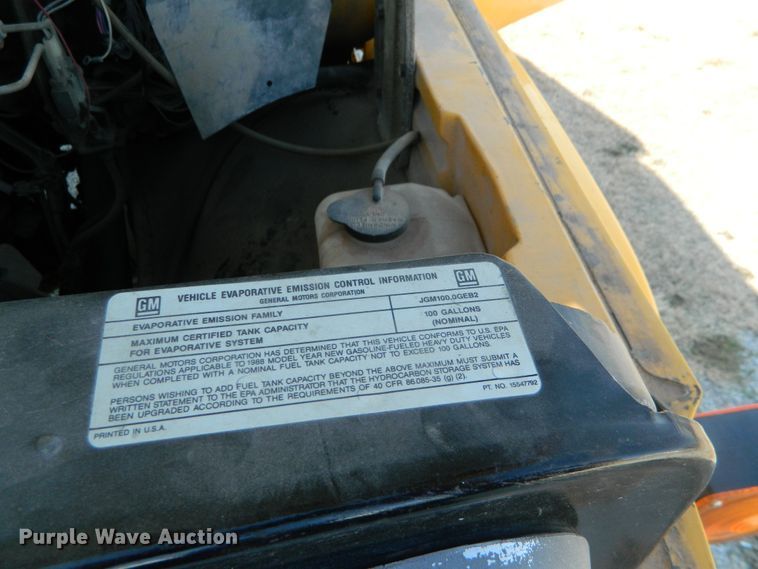 image for item DE4365 1988 Chevrolet C50 dump truck