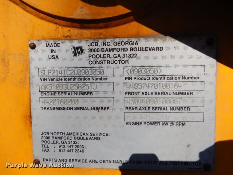 image for item DG4753 2002 JCB 214 backhoe