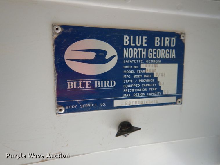 image for item DG5857 2006 Blue Bird Vision CV2807S school bus