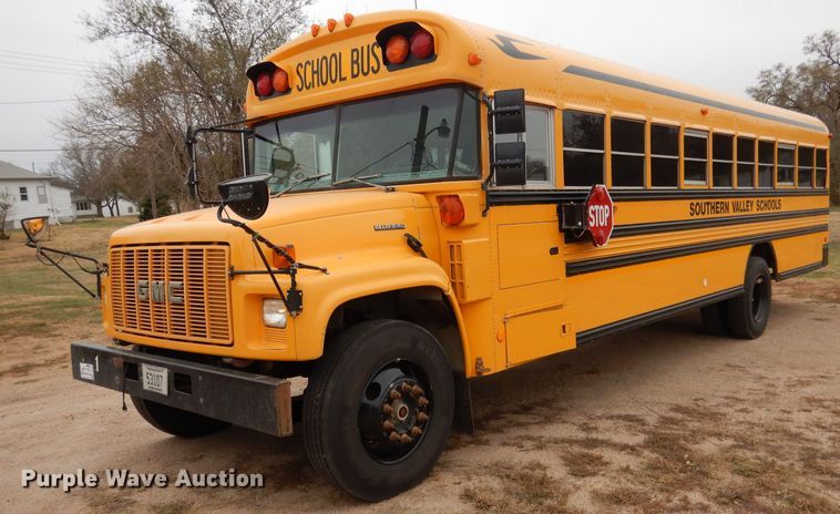 image for item DG5859 2002 GMC Blue Bird CV200G school bus