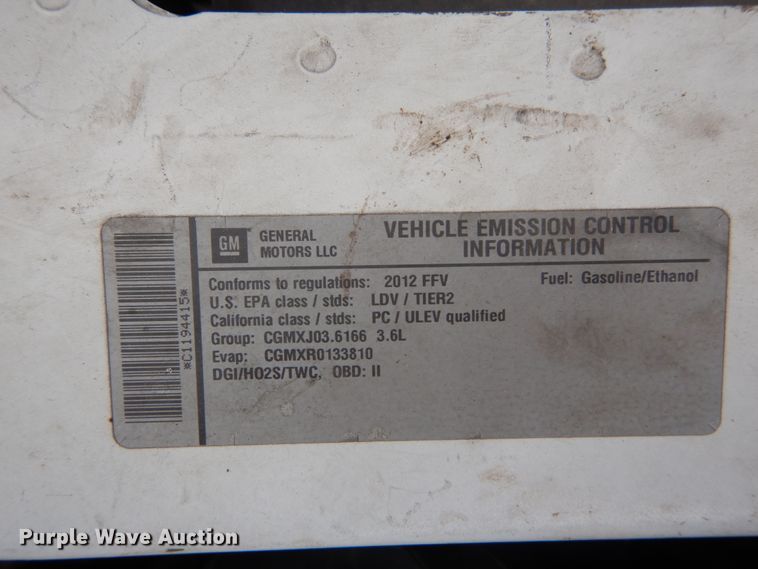 image for item DH2213 2012 Chevrolet Impala Police Cruiser