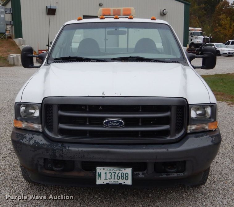 image for item DH2214 2002 Ford F350 Super Duty XL utility bed pickup truck