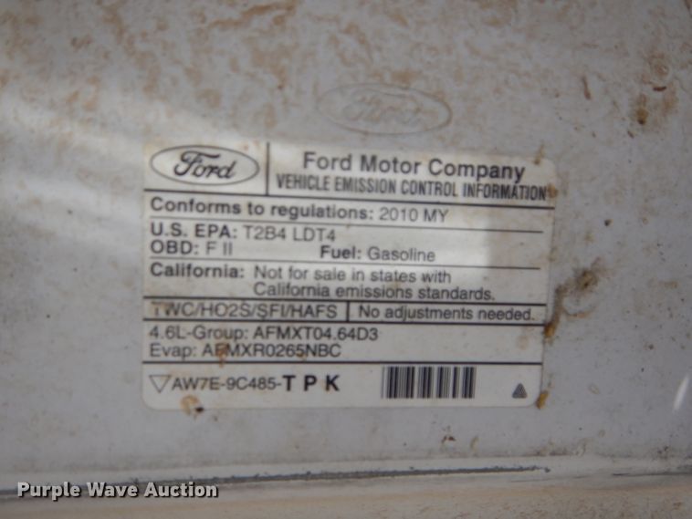 image for item DH2644 2010 Ford F150 SuperCab pickup truck