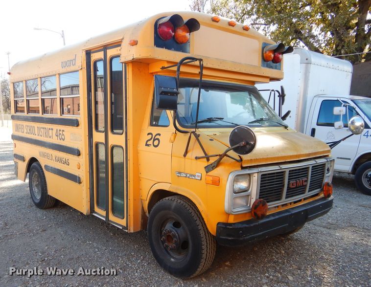 image for item DH3619 1991 GMC Vandura school bus