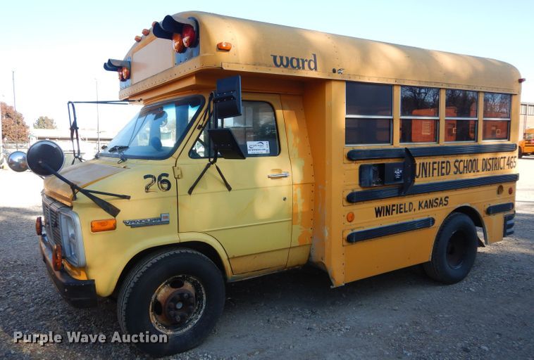 image for item DH3619 1991 GMC Vandura school bus