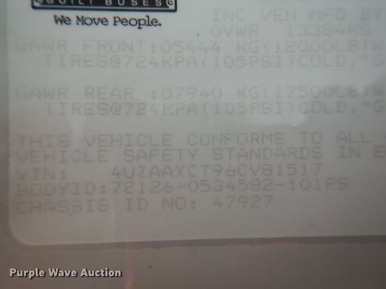 image for item DH6762 2006 Freightliner FS65 Thomas Built school bus