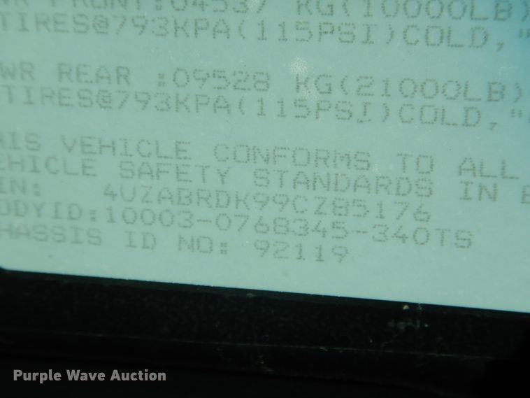 image for item DH6763 2009 Freightliner B2 Thomas Built school bus