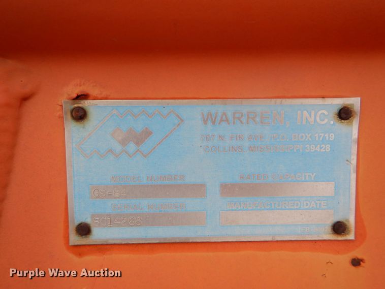 image for item DI2360 Warren CS-84 tailgate chip spreader
