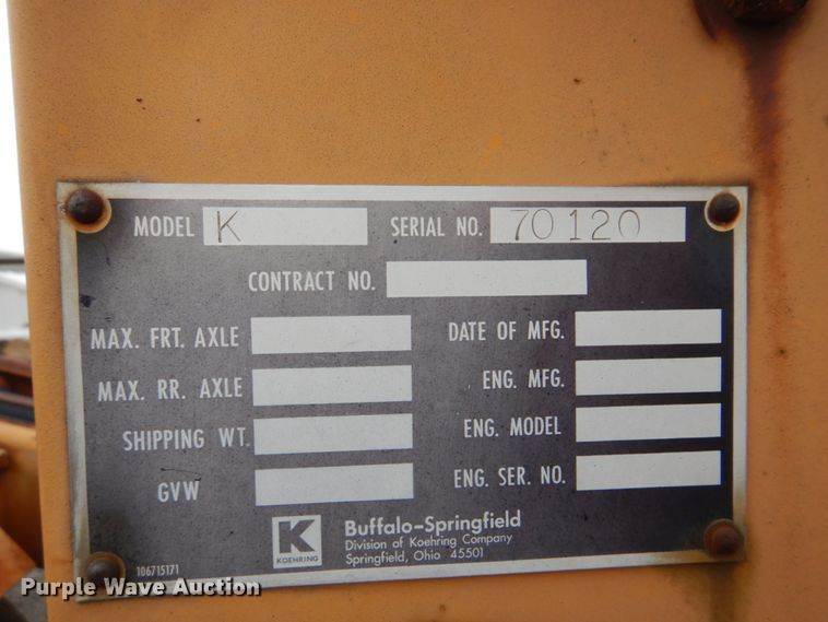 image for item DI2366 Koehring chip spreader