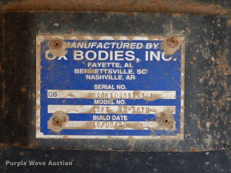 image for item DI2371 2009 Sterling L-Line dump truck