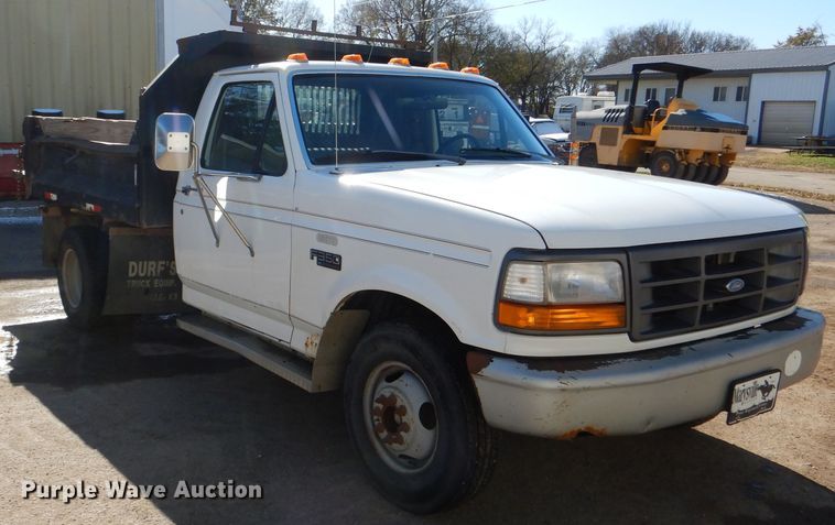 image for item DI2600 1997 Ford F350 XL dump bed pickup truck