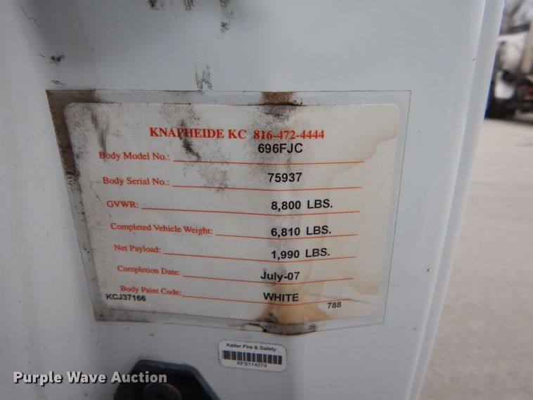 image for item DI2709 2008 Ford F250 Super Duty XL utility bed pickup truck