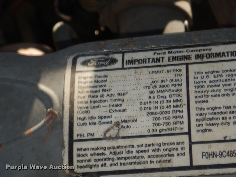 image for item DI2741 1991 Ford F700 refuse truck